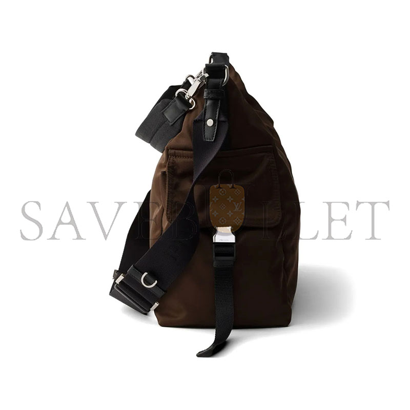 PRADA EXPLORE RE-NYLON LEATHER HANDBAG 2VH204 (43*29.5*15cm)